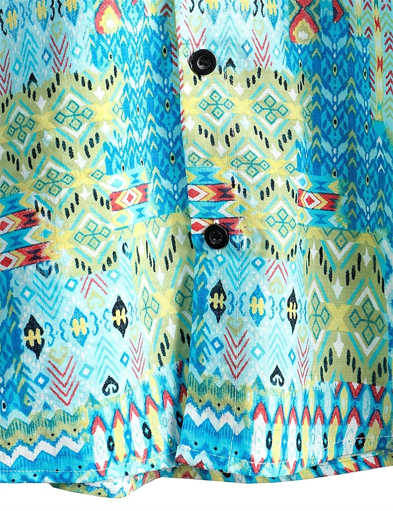 Retro Cikánský 70. léta Tričko Havajské košile Hippie Květinový Pánské předvečer Všech svatých Karneval hudební festival Plážová dovolená Retro tematická párty Dospělé Tričko 2025 - $25.99 –P5