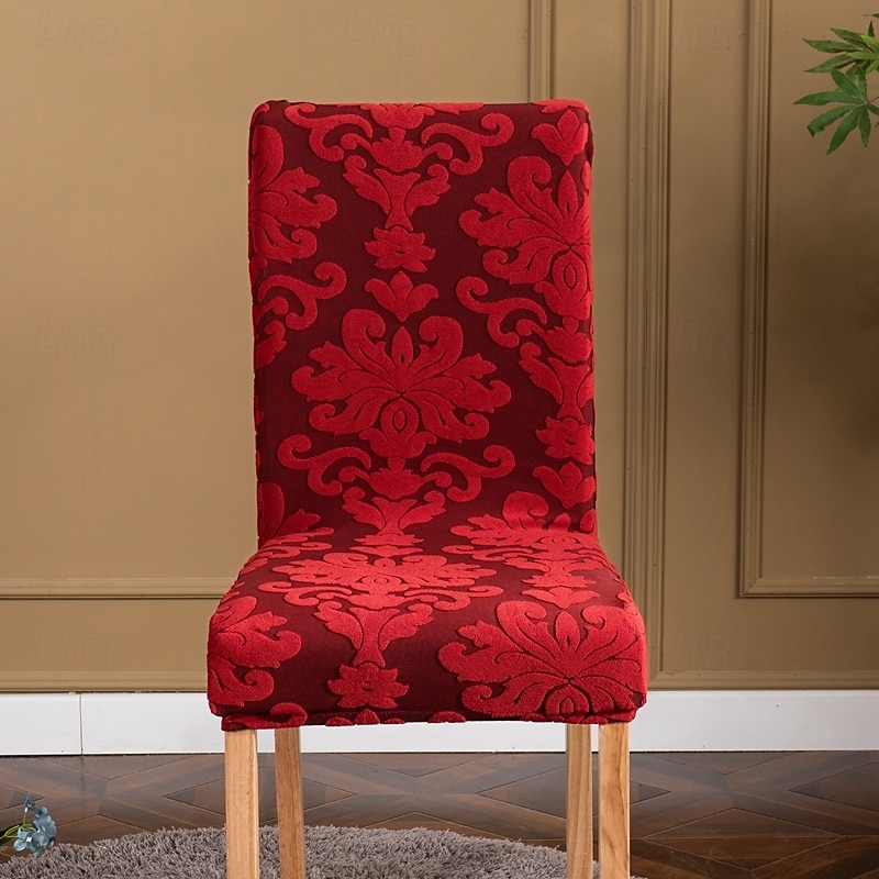 Funda para silla de comedor para el hogar, de tela polar, elástica, para el asiento 2025 - $13.99 –P5