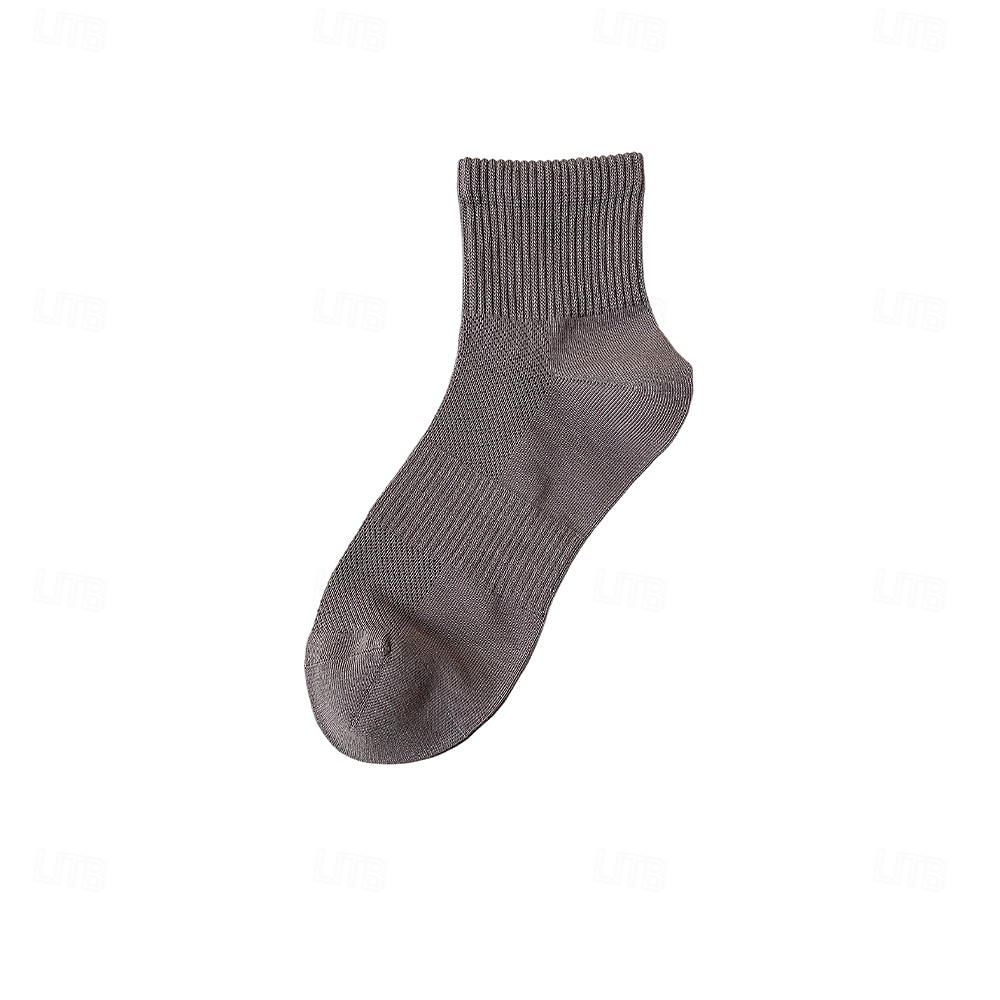 Herr 1 par Socka Ankel- och sneakersstrumpor Svart Vit Färg Slät Skola Formell Utomhus Tunn Sommar Vår Höst Dagligen Ledigt 2025 - $3.99 –P19