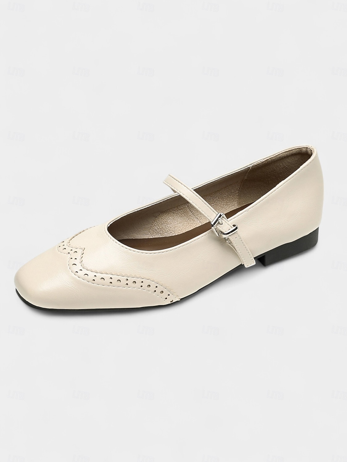 Ballerines Mary Jane en similicuir noir pour femme – style écolière vintage des années 1950 avec détails brogue pour un usage quotidien et des tenues lolita de 2025 ? $34.99 –P4