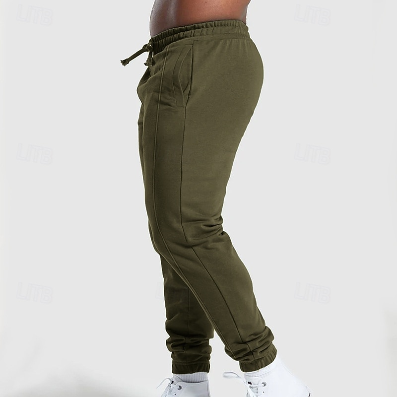 Herren Jogginghose Hose Kordelzug Tasche Elastischer Bund Einfach Komfort Atmungsaktiv Täglich Outdoor Ferien Urlaub Mode Blau Schwarz Mikroelastisch 2026 - $22.99 –P11