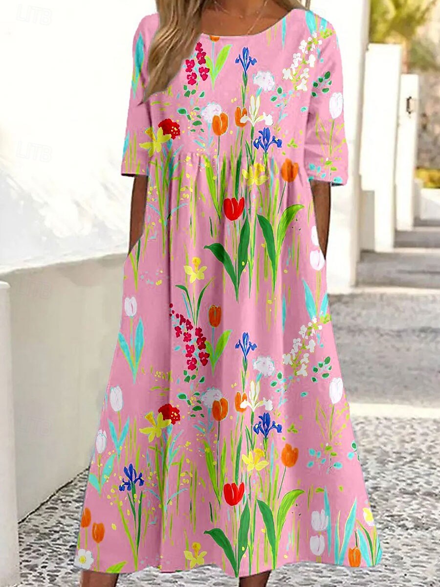 green emerald velvet dress It's My Perspective Mini Dress - Pink and Green main image 0