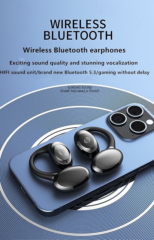 GD06 Open-Ear Wireless Earbuds Bluetooth 5.3 – TWS Clip-On Sport Headphones with Mic, Low Latency Gaming, HD Call, IPX5 Waterproof 2025 - $19.99 –P1