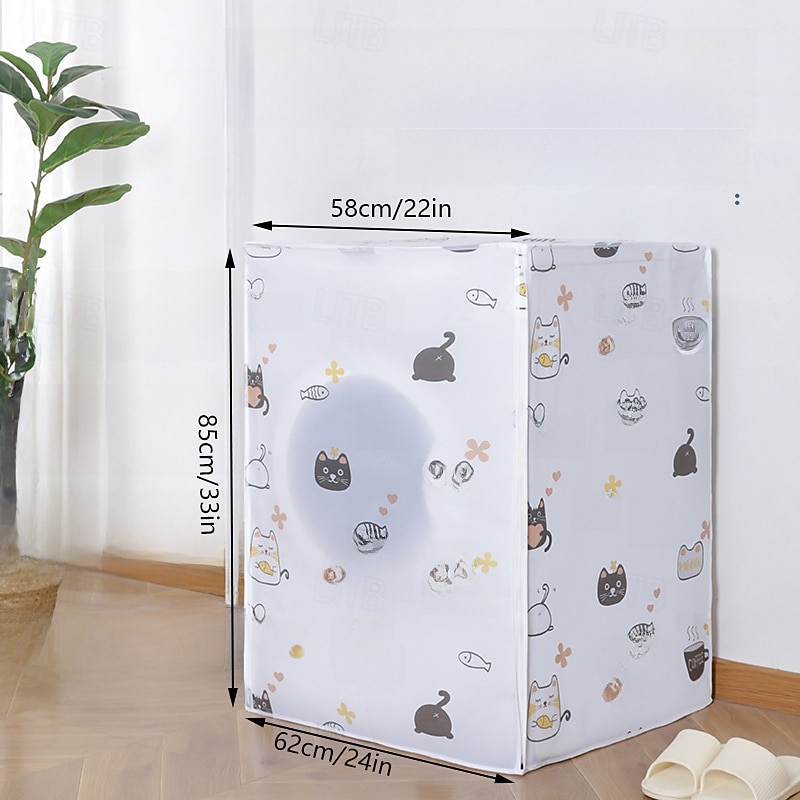 Capa para máquina de lavar, protetor solar à prova d'água e espessado à prova de poeira para lavadora de tambor e roda ondulada, capa para eletrodomésticos de lavanderia para áreas internas e externas de 2026 por $10.99 –P4