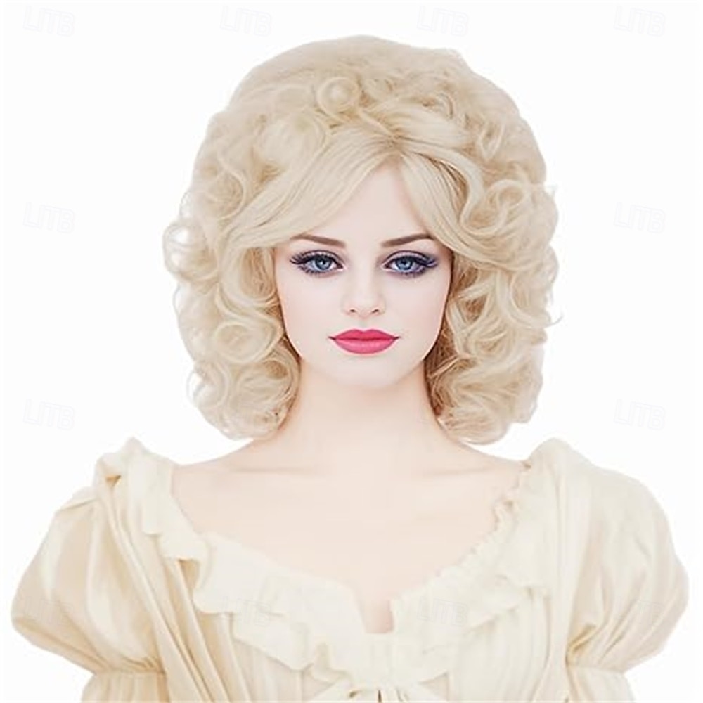 Длинный кудрявый каштановый парик в стиле «улей» для женщин, винтажный парик в стиле диско, синтетические волнистые рыжие медно-красные парики для косплея рок-певицы 60-х, 70-х, 80-х или 2026 - $24.99 –P10