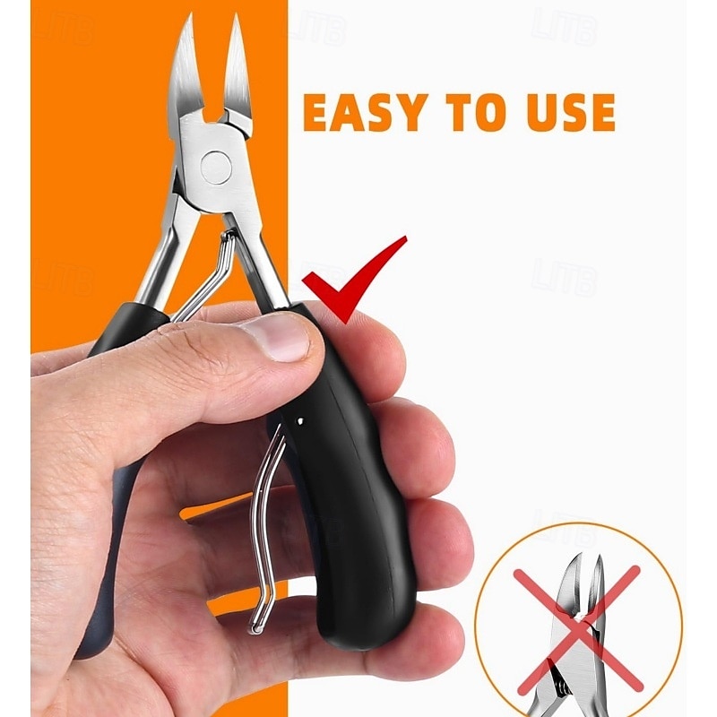 Set di 9 tagliaunghie per anziani con unghie spesse, kit di strumenti per unghie incarnite ad alta resistenza, tronchesi per unghie grandi con manico lungo, kit per pedicure in acciaio inossidabile del 2025 a $23.99 –P3