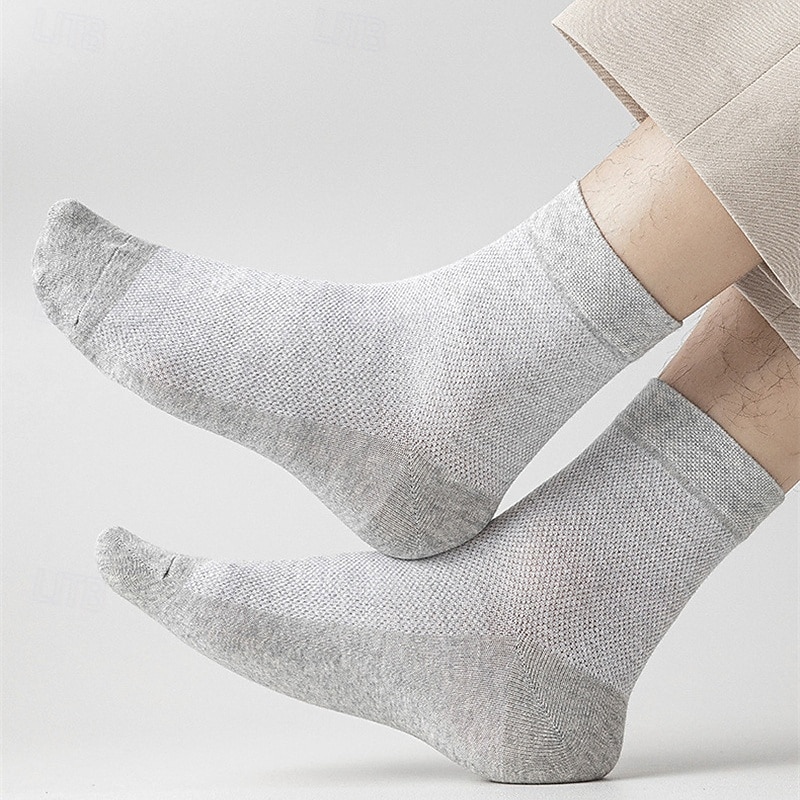 Per uomo 5 Paia Pacchi Multipli Calzini Calzini da Corsa Calzini Casual Nero Bianco Colore Semplice Vacanza Sport & Outdoor Quotidiano Base Medio Primavera Autunno Moda Casual del 2025 a $3.99 –P11
