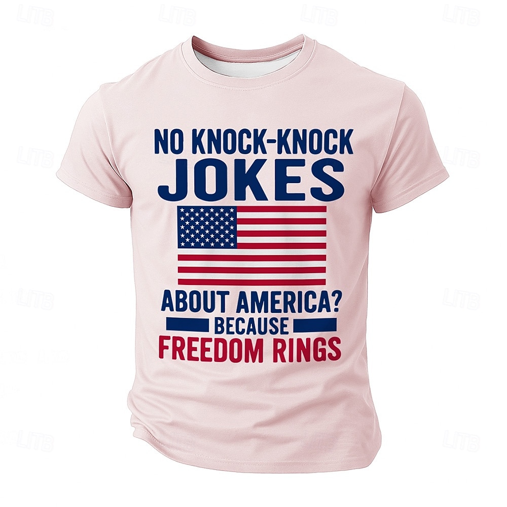 Patriotic T Shirts For Men Local Egg T Shirt Short Sleeve T shirt 3D Print Crew Neck Shirt Military Funny Political T Shirt Street Casual Daily Black Blue Green Summer Spring Clothing Apparel S M L 2025 - $17.99 –P7
