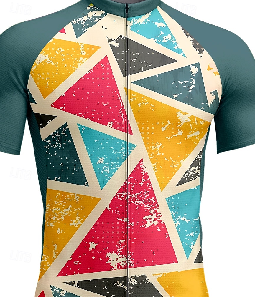Per uomo Maglia da Ciclismo Manica Corta Bicicletta Maglietta Top con 3 tasche posteriori Resistente ai Raggi UV Traspirante Asciugatura Rapida Cerniera Frontale Verde Gli sport Abbigliamento del 2025 a $28.99 –P3