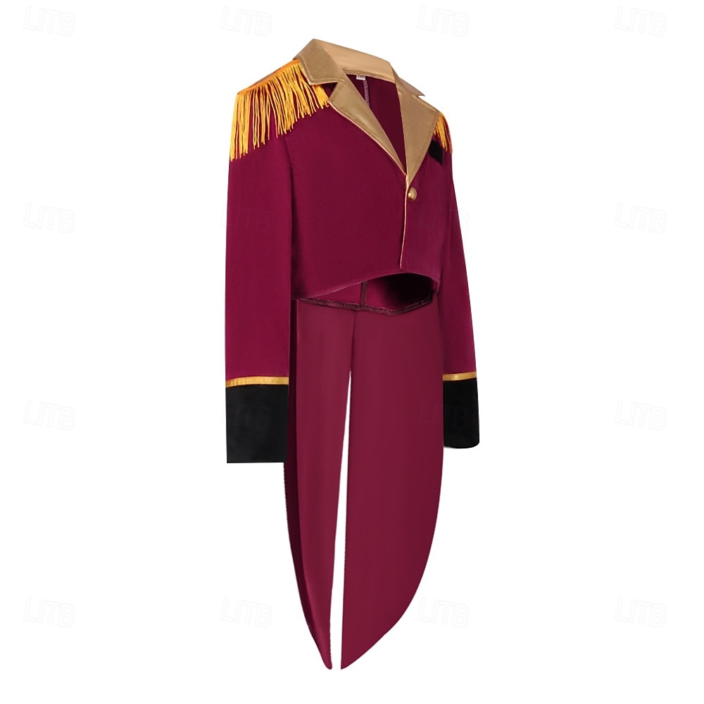 Retro / vintage Punk og gotisk Kostymer i middelalderstil Jakke tailcoat Prins Adelsmann Jacquard Kostyme Herre Royal Steampunk Maskerade Fest Voksne Frakk 2026 - $40.99 –P3