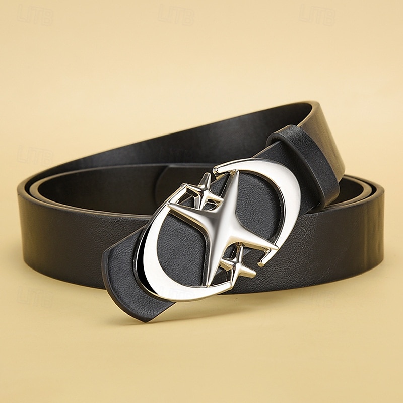 Homme Ceinture Ceinture Taille Noir Blanche Alliage Durable Ajustable Uni Extérieur Quotidien de 2025 ? $5.49 –P4