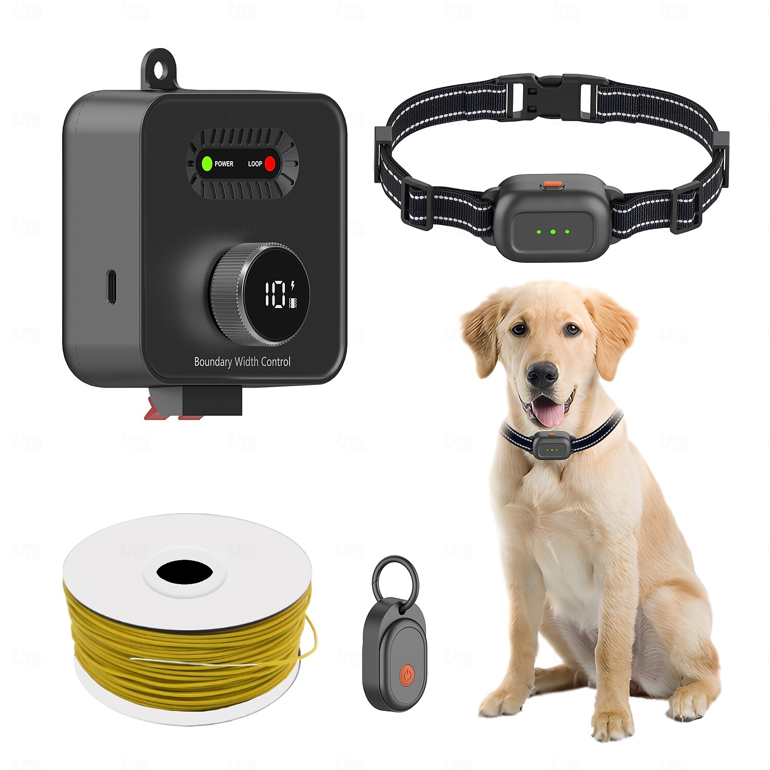 Système de clôture pour animaux de compagnie rechargeable et enterré pour chiens, kit de confinement invisible et durable pour chiens de 2025 ? $159.99 –P1