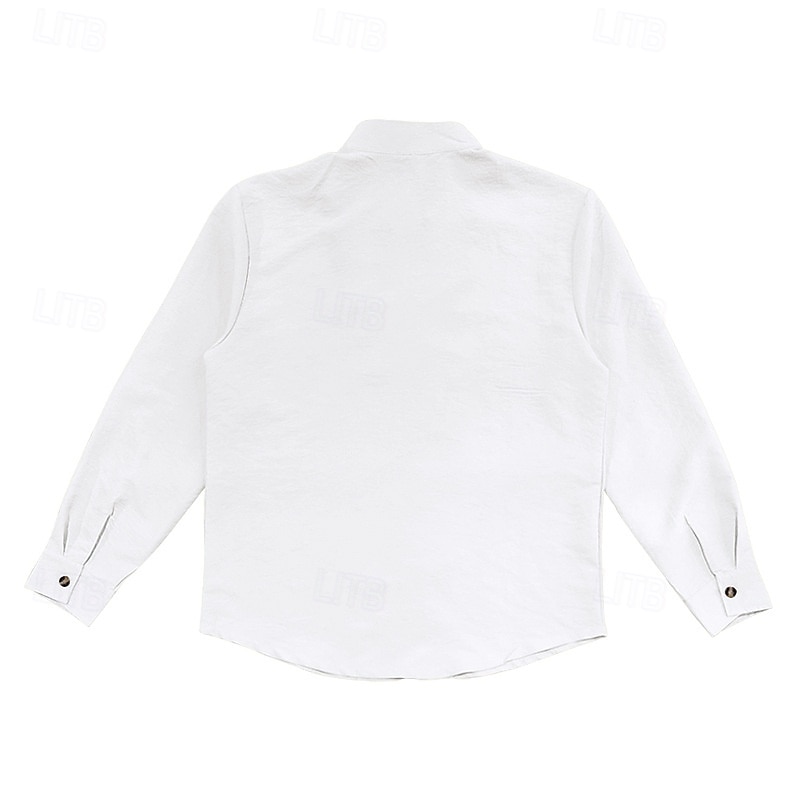 Miesten Paita Kesä paita Rento paita Rantapaita Button Up paita Musta Valkoinen Purppura khaki Harmaa Pitkähihainen Kookospuu Nauhakaulus Loma Havaijilainen Painettu Vaatetus Polyesteri Muoti 2025 - $22.99 –P6