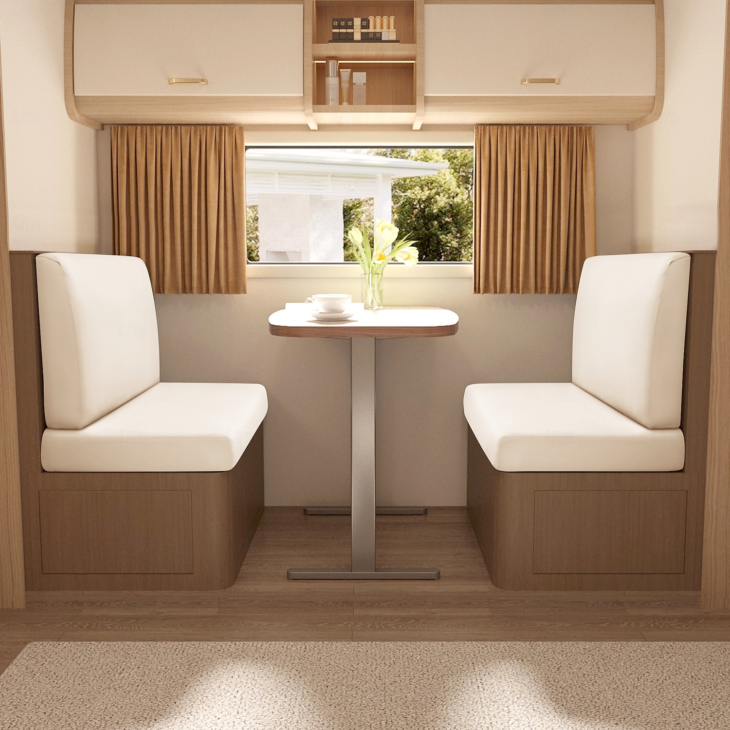 Copricuscini per dinette per camper in seta di latte elasticizzata e impermeabile, dal design spesso, resistente e antiscivolo, facili da pulire, adatti a tutte le stagioni, per sedili di camper. del 2025 a $19.99 –P2