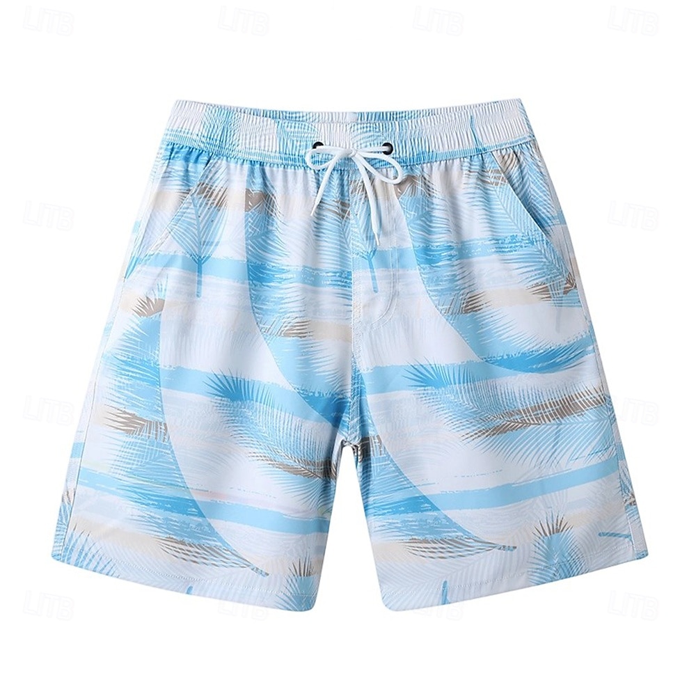 Voor heren Korte broek Strandshorts Trekkoord Grafisch Blad dier Ademend Sneldrogend Knielengte Buiten Vakantie Huis Vakantie Etnische stijl Meerblauw Leger groen Rekbaar 2025 - $16.49 –P16