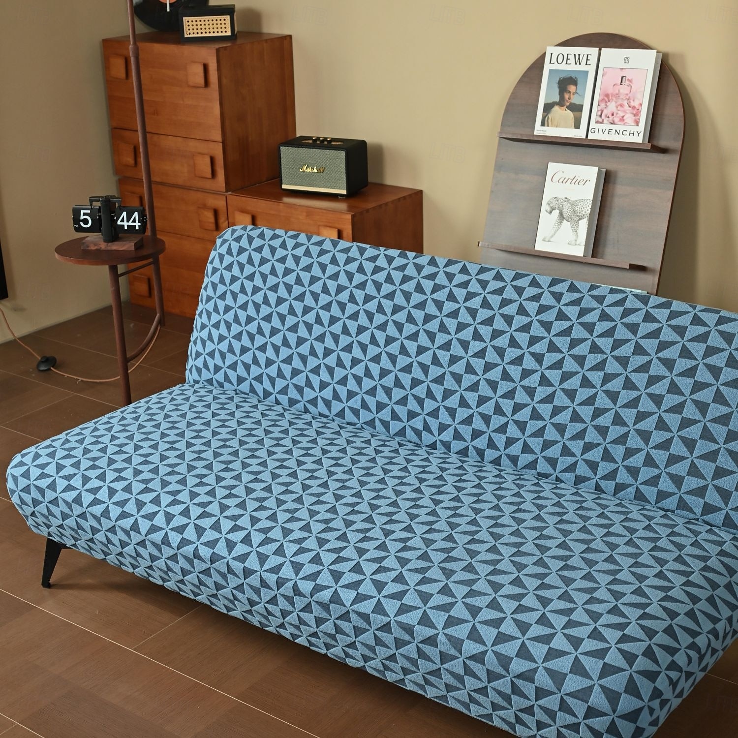huse de canapea, husă futon pentru canapea extensibilă fără brațe, husă elastică pentru canapea extensibilă fără brațe, model jacquard din spandex, caracteristică elastică pentru canapea extensibilă pliabilă 2025 - $19.99 –P10