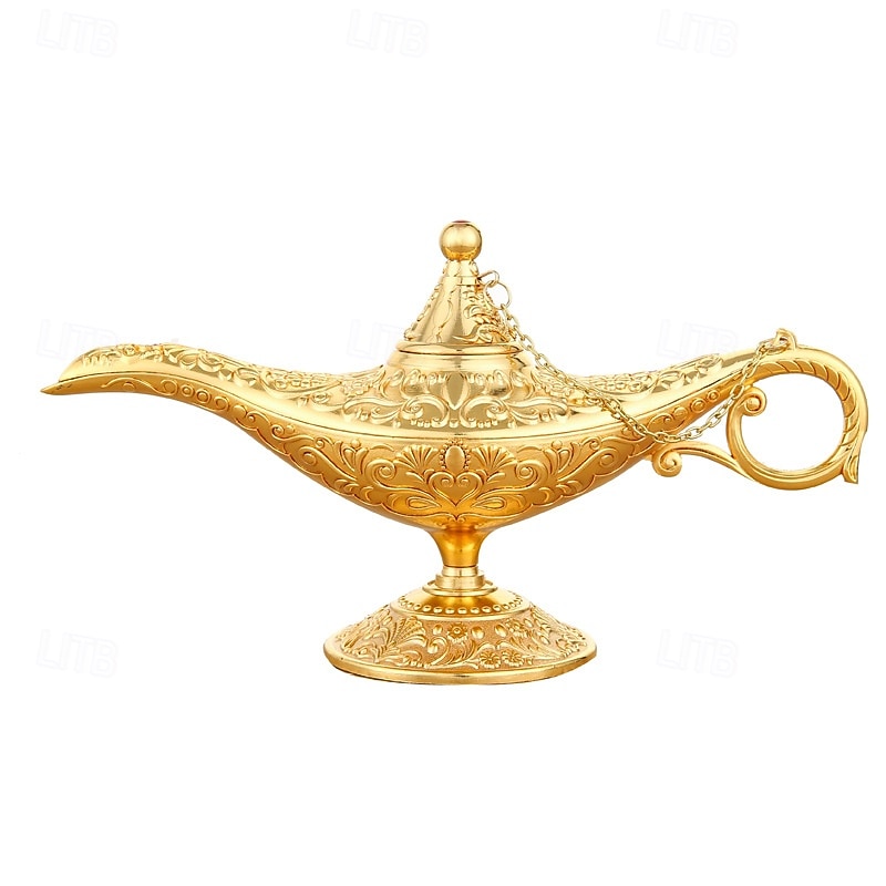 Lampada di Aladino vintage, statuetta da 21 cm in stile europeo, decorazione russa per la casa, regalo di inaugurazione della casa, elegante regalo di artigianato artistico. del 2026 a $26.99 –P4
