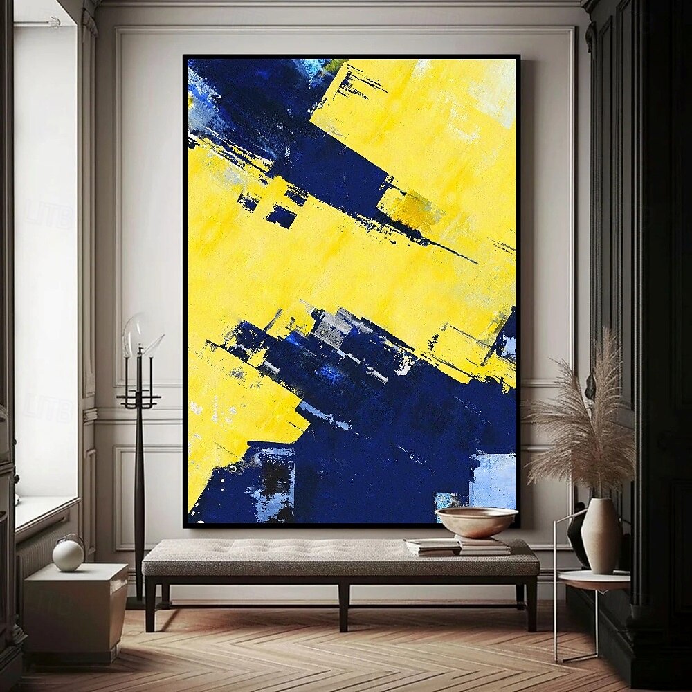 pintura a óleo amarela abstrata pintura a óleo feita à mão abstrata vórtice dourado pintura a óleo abstrata com textura artesanal pintada à mão impasto colisão pronta para galeria moldura flutuante de 2025 por $75.99 –P4
