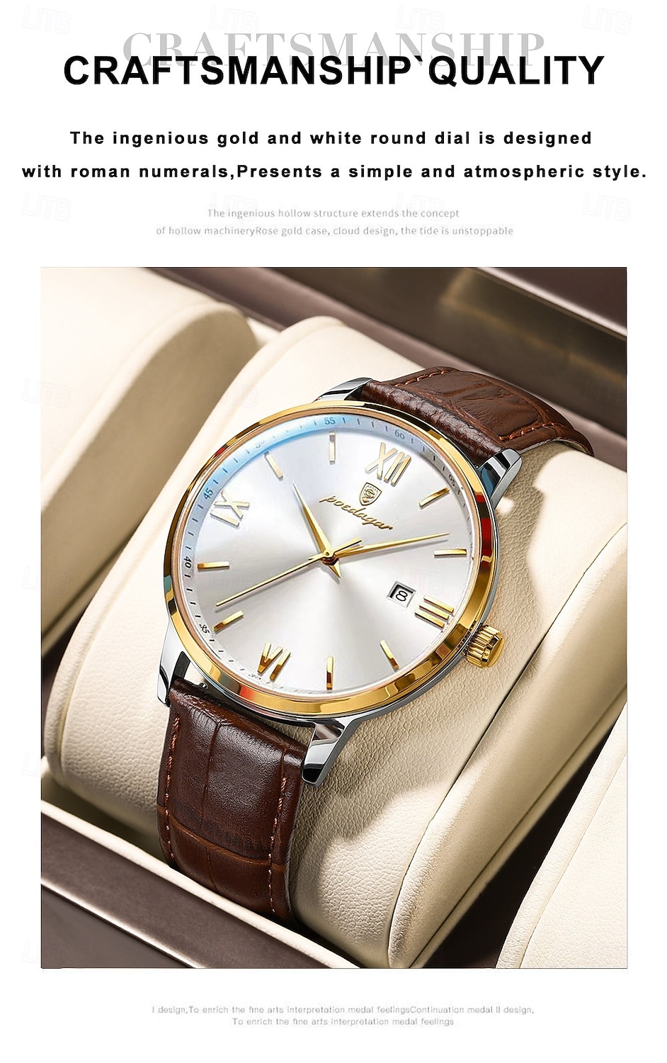 826 Men's Quartz Watch – Ultra-Thin Alloy Case, Leather Strap, Luminous Hands, Date Display, 30M Waterproof, Classic Business Style 2026 - $32.99 –P2