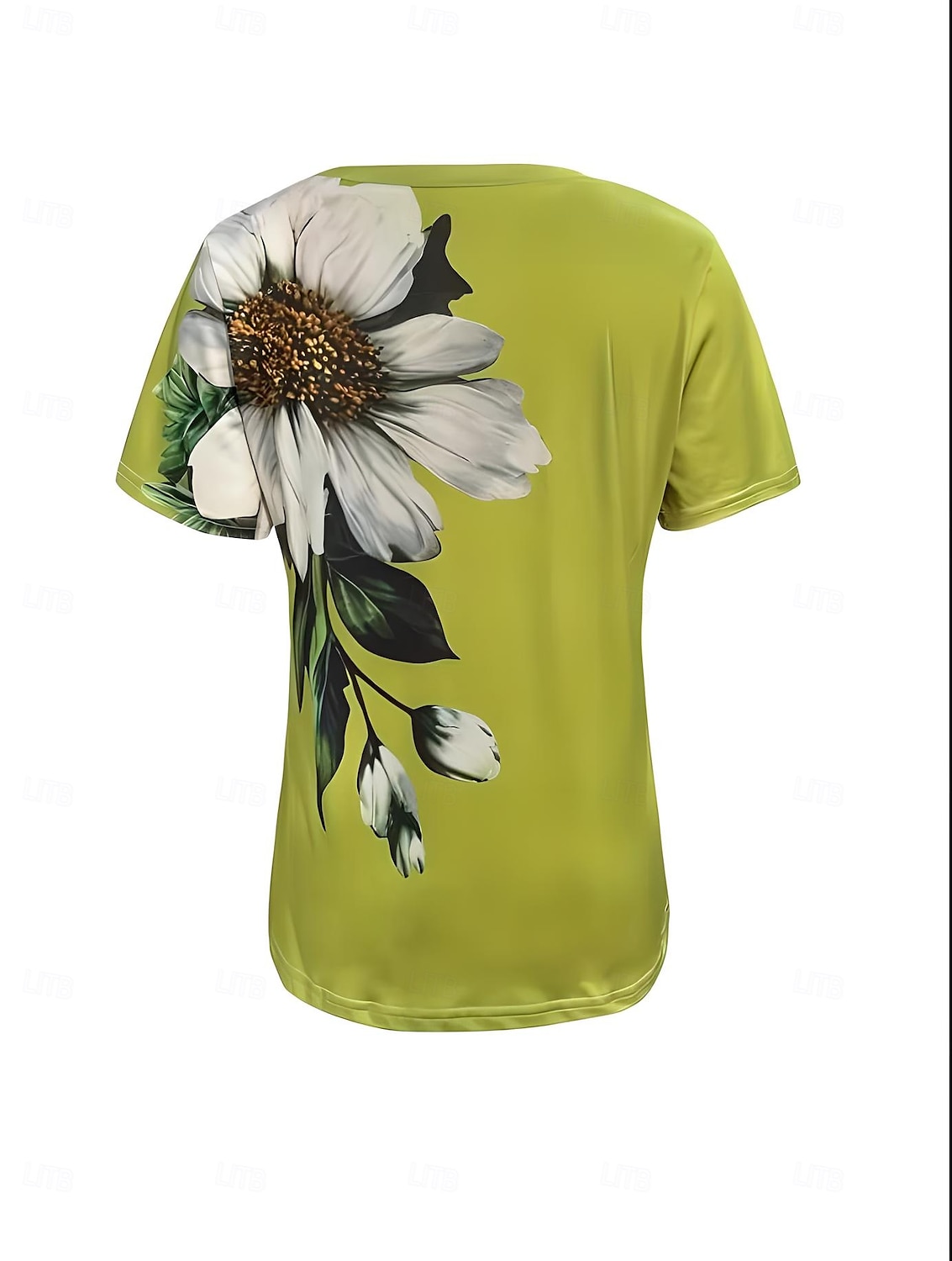 Pentru femei Tricou Floral Grafic Plante Epocă Stilat Clasic Manșon scurt Stil Nautic Rotund Topuri obișnuite Zilnic Sfârșit de săptămână Imprimeu Negru Albastru piscină Mov Trifoi Gri Vară Primăvară 2025 - $19.99 –P3