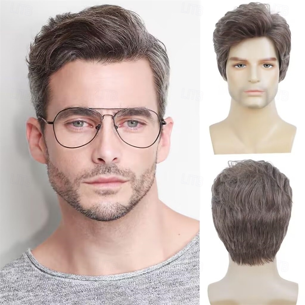 Mens Short Red Wig Synthetic Natural Looking Halloween Cosplay Hair Wig for Male Guy 2026 - $25.99 –P11
