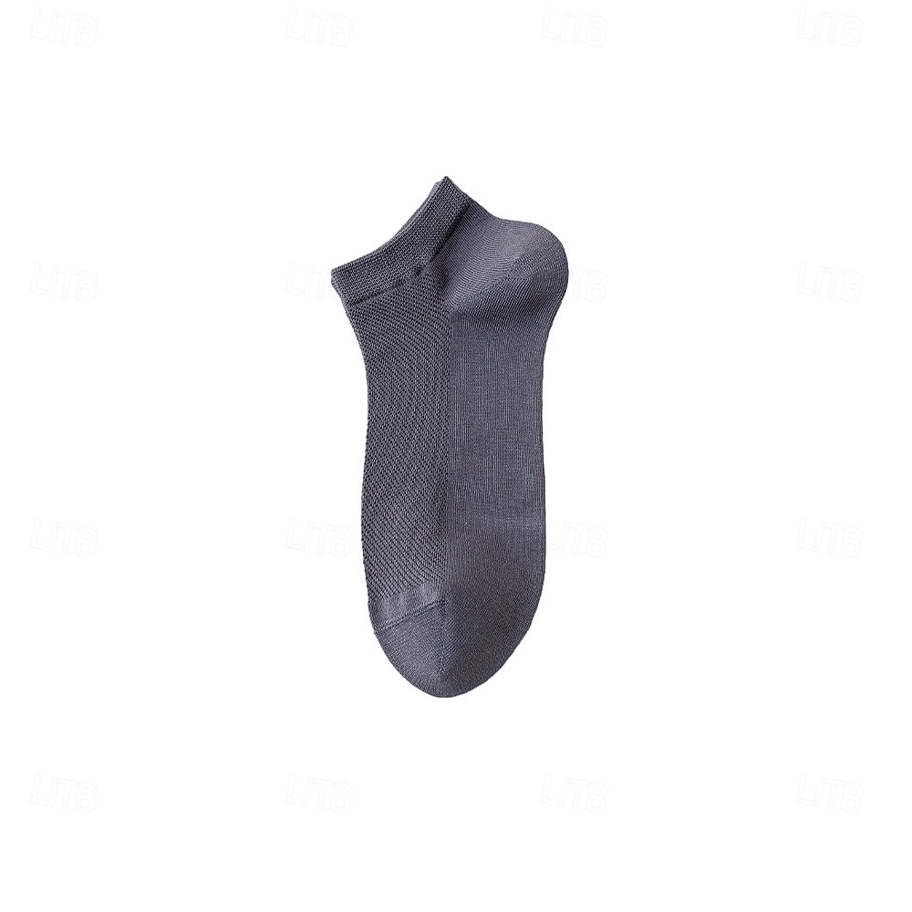 Herren 1 Paar Socken No-Show und Liner-Socken Schwarz Weiß Farbe Einfach Schule Formell Outdoor Dünn Sommer Frühling Herbst Ganzjahres Täglich Lässig 2025 - $3.99 –P4