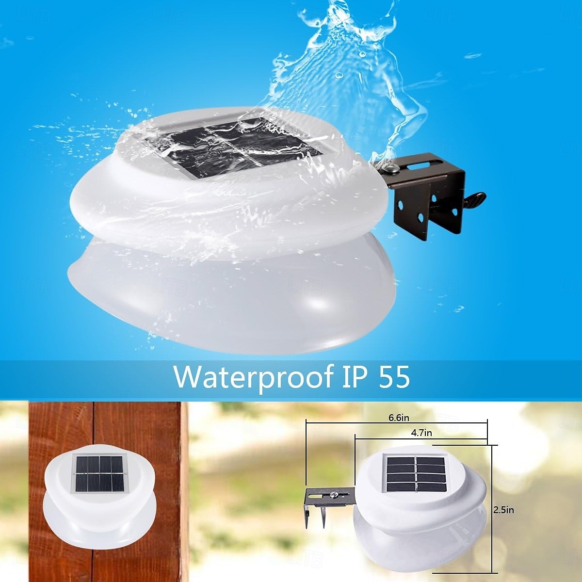 Solar Fence Lights Outdoor Wall Lights 9 LED Super Bright Waterproof Wireless Security for Garden Wall Yard Deck 2026 - $17.99 –P3