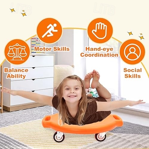 taapero pyöreä iso skootteri aistiharjoitteluvälineet tasapaino lasten varhaiskasvatus kodin eteinen nelipyöräinen skootteri 2025 - $41.99 –P6