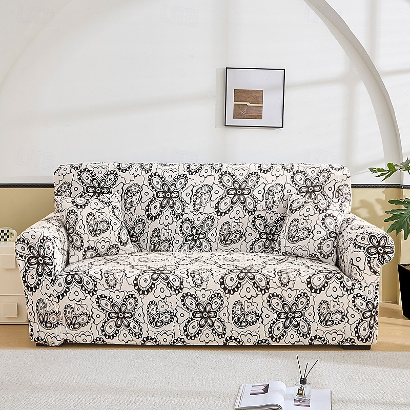 Capa de sofá em tecido jacquard elástico, capa de sofá secional em formato de L, capa de canto para sala de estar, 1/2/3/4 lugares de 2025 por $37.99 –P4