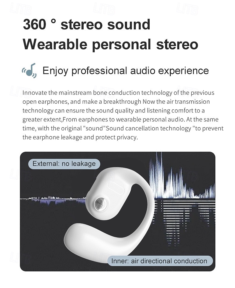 YJ77 TWS In-Ear Ear Hook Bluetooth 5.2 Wireless Earphones Built-in Mic, Auto Connect, Low Delay for Android iOS 2025 - $20.99 –P4