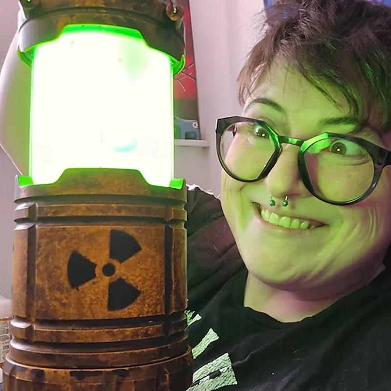 Nuclear Reactor Lantern Night Light  Industrial Sci-Fi Aesthetic 2025 - $9.09 –P3