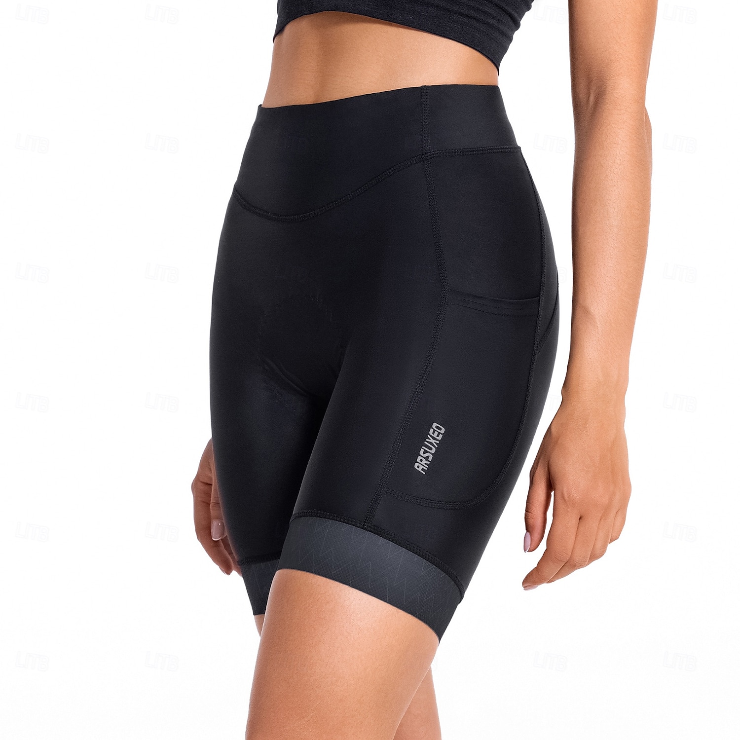 Arsuxeo Dam Ensfärgat Cykelvägshorts Undershorts till cykling Cykelbyxor Cykel Shorts Trikåer Formpassad Bergscykling Vägcykling sporter Svettavvisande Bekväm Skyddande Elastisk Svart Mörkblå Kläder 2025 - $30.99 –P3