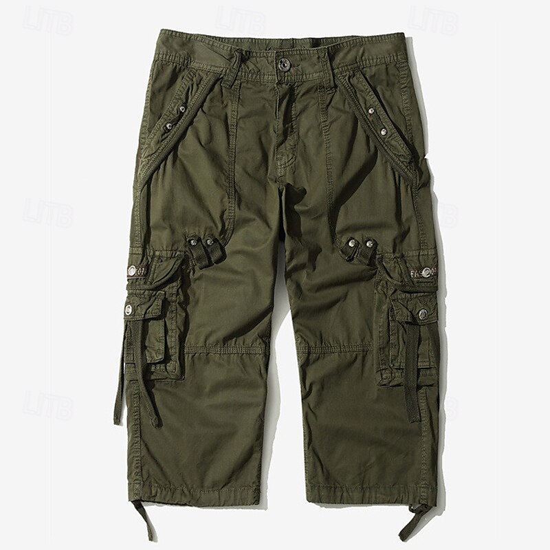 Férfi Capri Cargo rövidnadrág Outdoor Shorts Alkalmi rövidnadrág Planinarske kratke hlače Baggy rövidnadrág Többzsebes 8 Zseb Sima Nedvességelvezető Viselhető Borjú-hossz Szabadtéri Hétköznapi Napi 2025 - $33.99 –P8