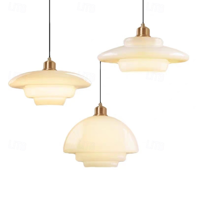LED-pendellampe hengende lamper for tak glass messing pendellamper lampeskjerm lysekroner for spisestue luksuriøs stuedekorasjon 110-240v 2026 - $158.99 –P8
