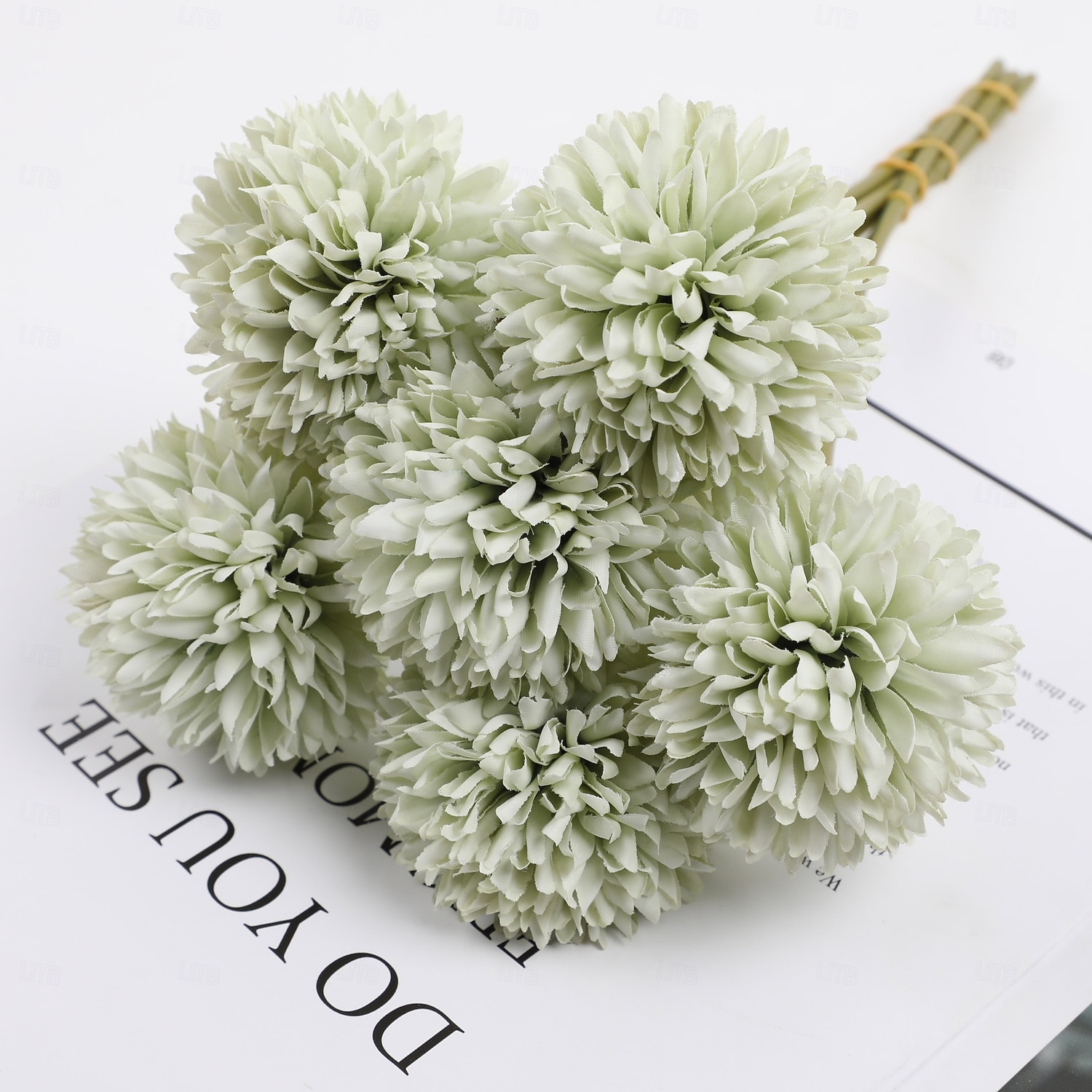 Artificial Chrysanthemum Ball Flowers, Macaron Color Fake Table Tennis Flowers for Wedding Decor, Home Decoration, Desktop Arrangement, Photography Props, Faux Floral Bouquet 2026 - $9.99 –P10