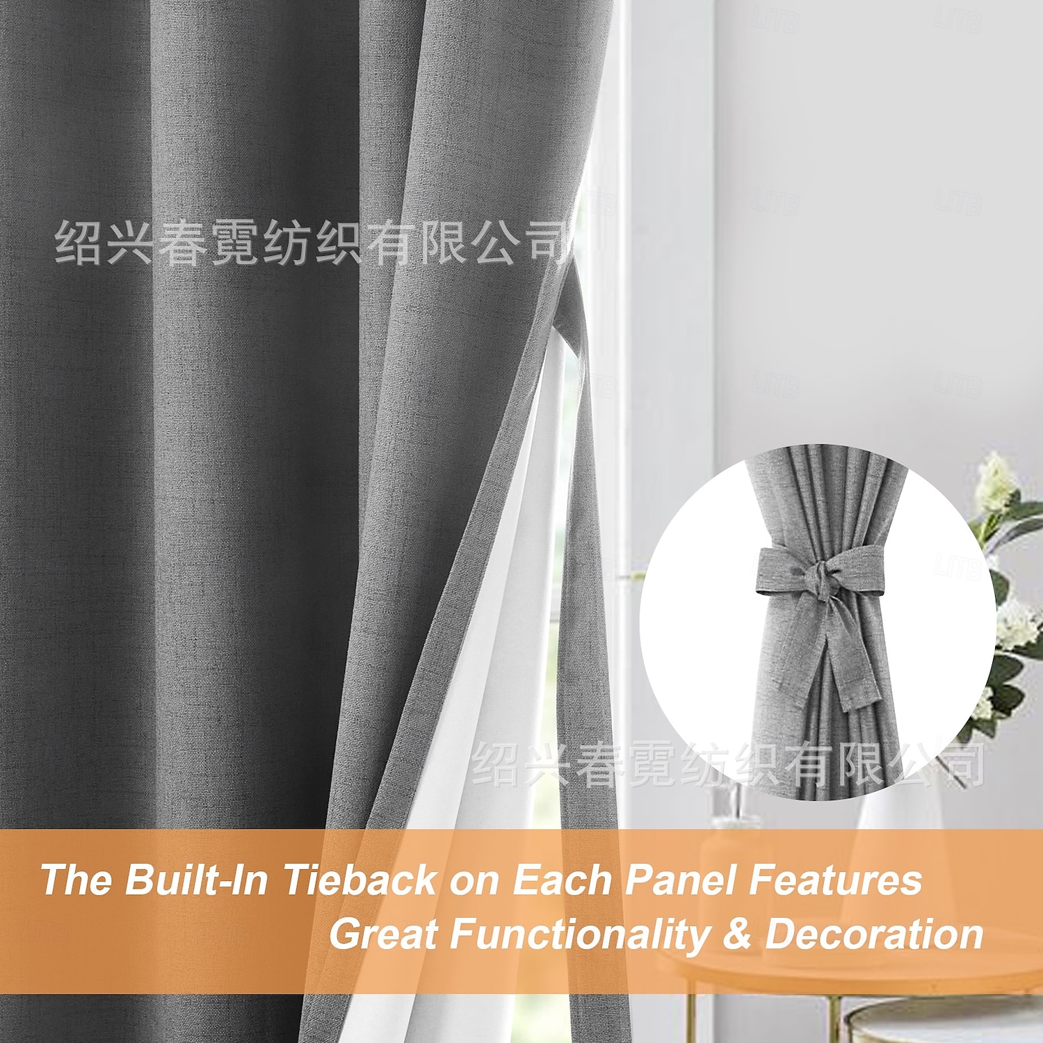 Écran de fenêtre en coton lin de style moderne minimaliste à un panneau pour le salon la chambre la salle à manger le bureau rideau semi-transparent de 2025 ? $31.99 –P11