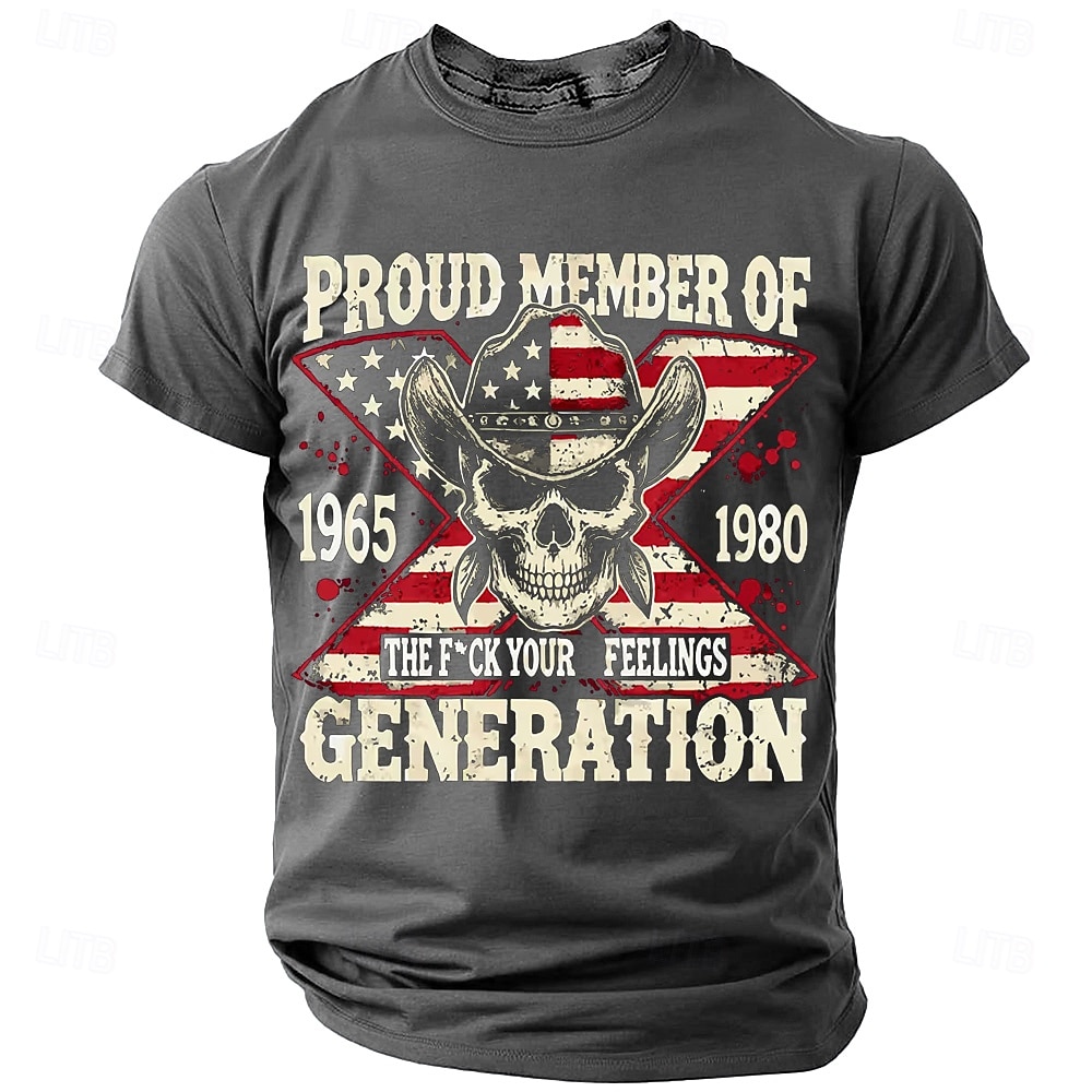 Men's F*ck Your Feelings Gen X Graphic T-Shirt - Proud Member 1965-1980 Short Sleeve 2026 - $19.49 –P3