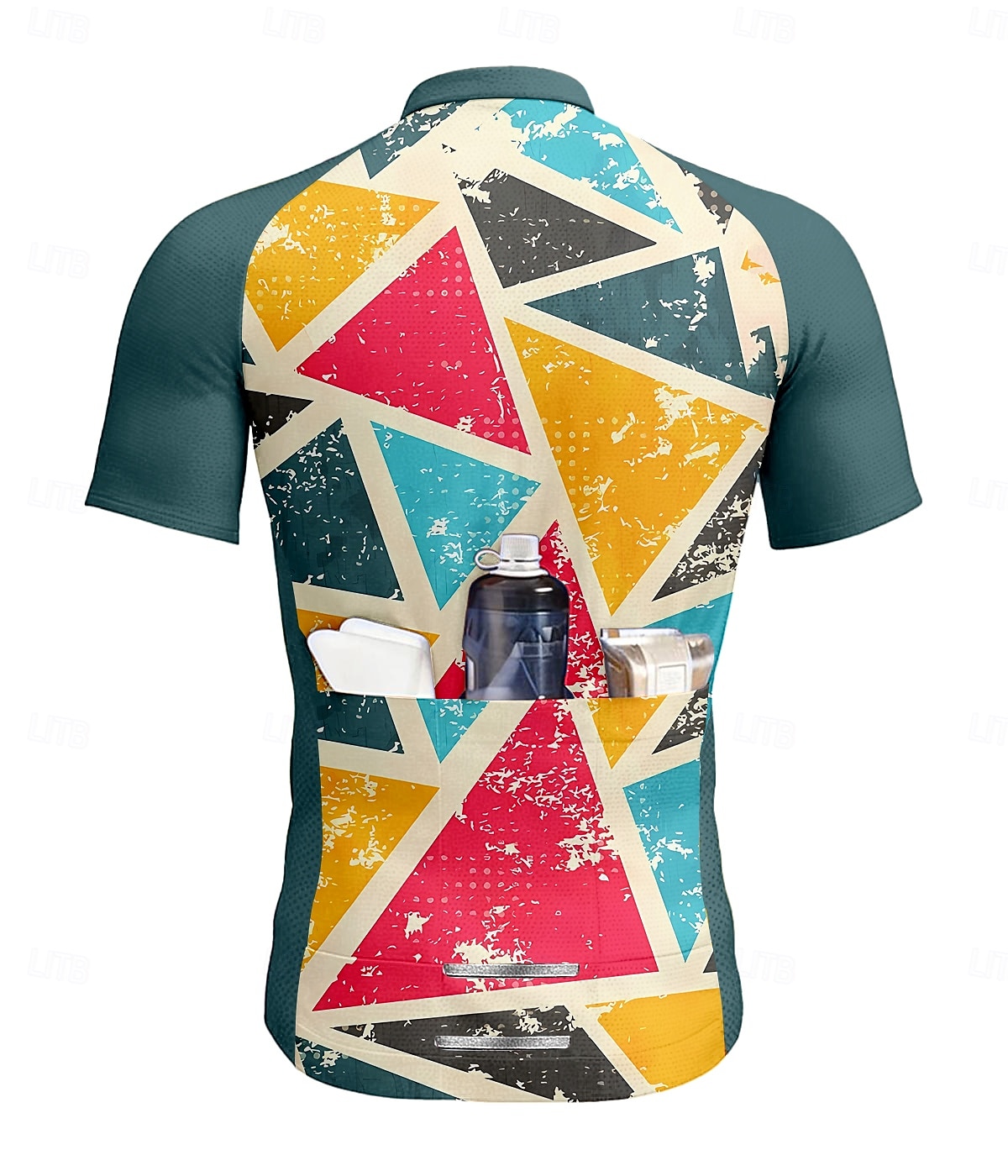 Per uomo Maglia da Ciclismo Manica Corta Bicicletta Maglietta Top con 3 tasche posteriori Resistente ai Raggi UV Traspirante Asciugatura Rapida Cerniera Frontale Verde Gli sport Abbigliamento del 2025 a $28.99 –P2