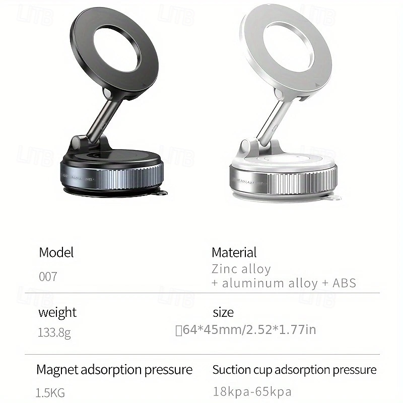 Universal Vacuum Magnetic Car Phone Holder – Strong Suction, Multi-Angle, No Damage, for iPhone Magesafe 2026 - $23.99 –P4