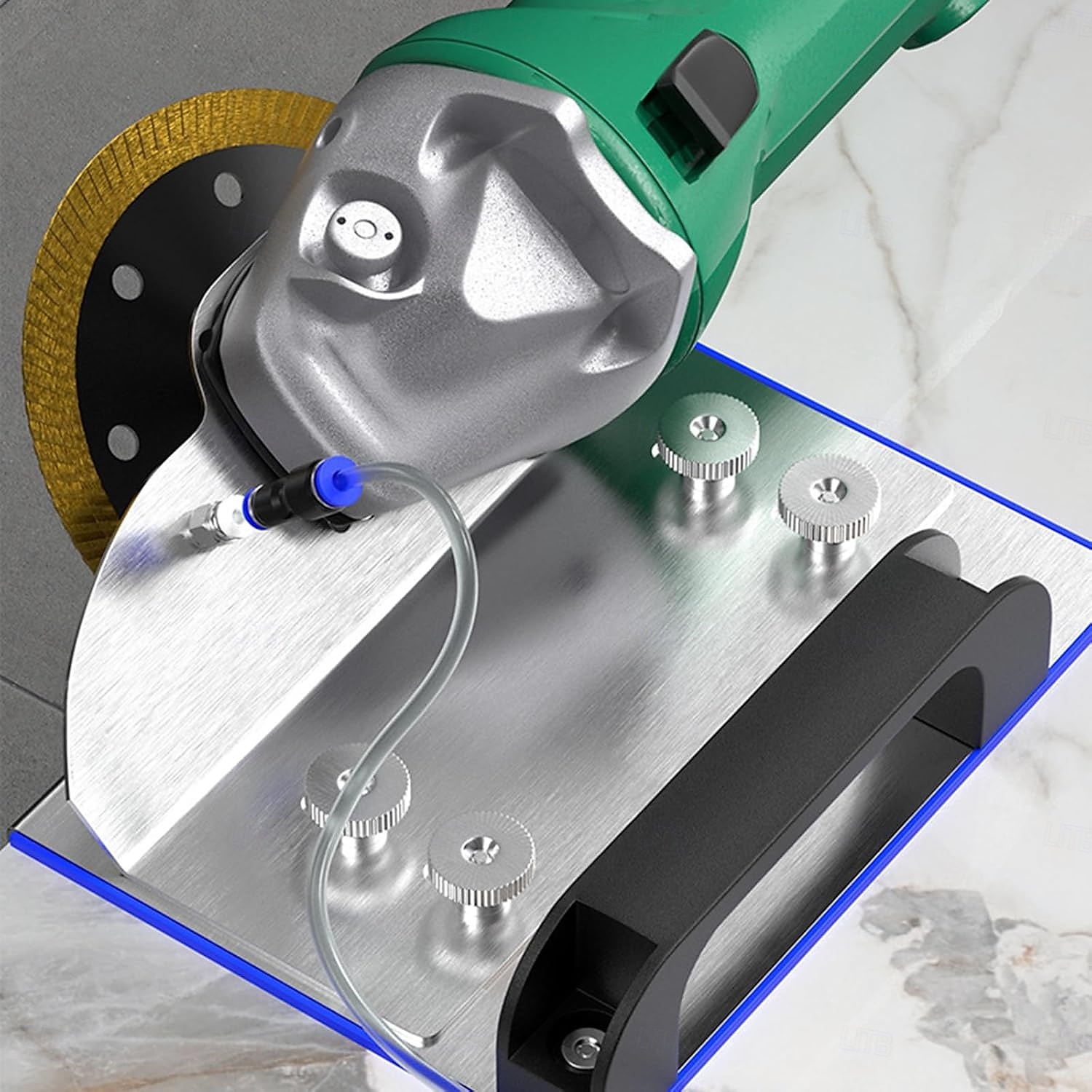 Suporte para rebarbadora angular para corte de azulejos com chanfro de 45, suporte para rebarbadora angular com chave de fenda, ferramenta de chanfradura de azulejos de aço inoxidável para rebarbadora de 2025 por $12.99 –P4