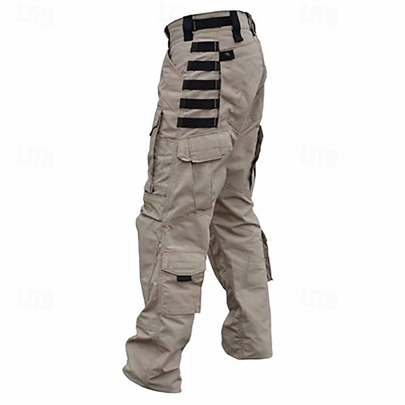 Men's Cargo Pants Tactical Pants Trousers Camo Pants Buttons Multi Pocket Plain Wearable Outdoor Daily Camping & Hiking Fashion Classic Black Army Green 2025 - $48.99 –P2