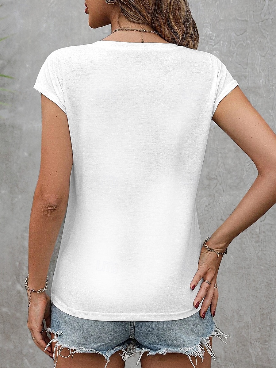 Canotta da donna Kayomi Harai, grafica, animale, gatto, elegante, classica, casual, senza maniche, scollo a V, top normali, quotidiano, stampa, nero, bianco, giallo, estate, primavera del 2025 a $17.99 –P2