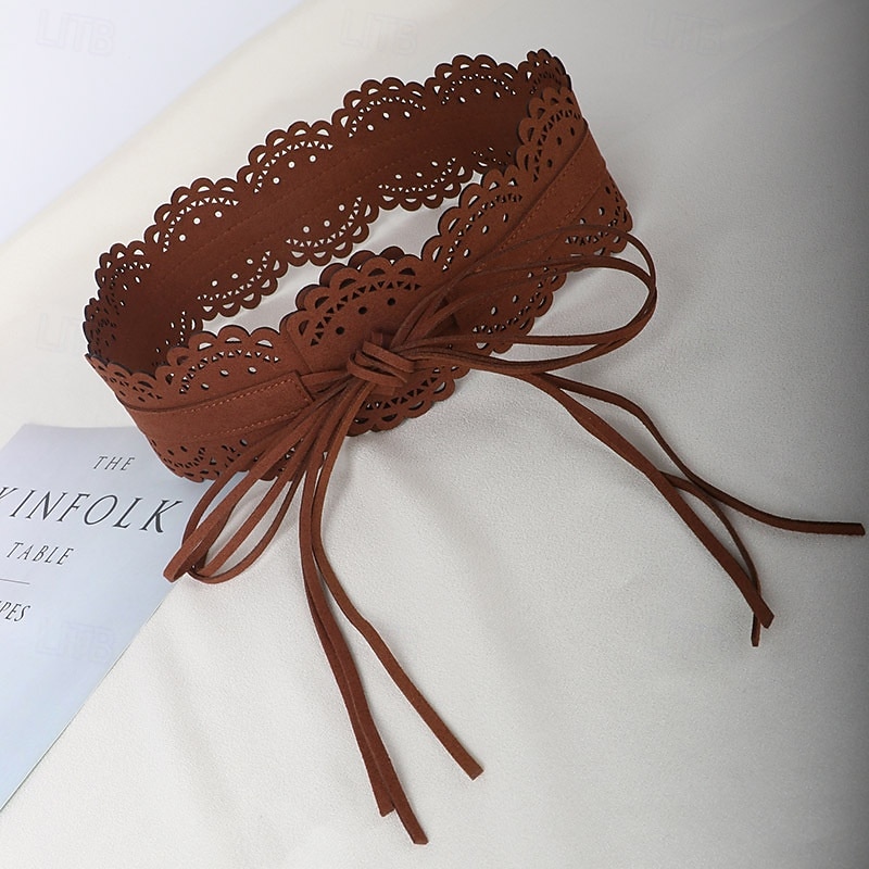 Dámské Pás PU Černá Armádní zelená Velbloudí Kávová Do pasu ulice Denní Čistá barva 2026 - $21.99 –P5