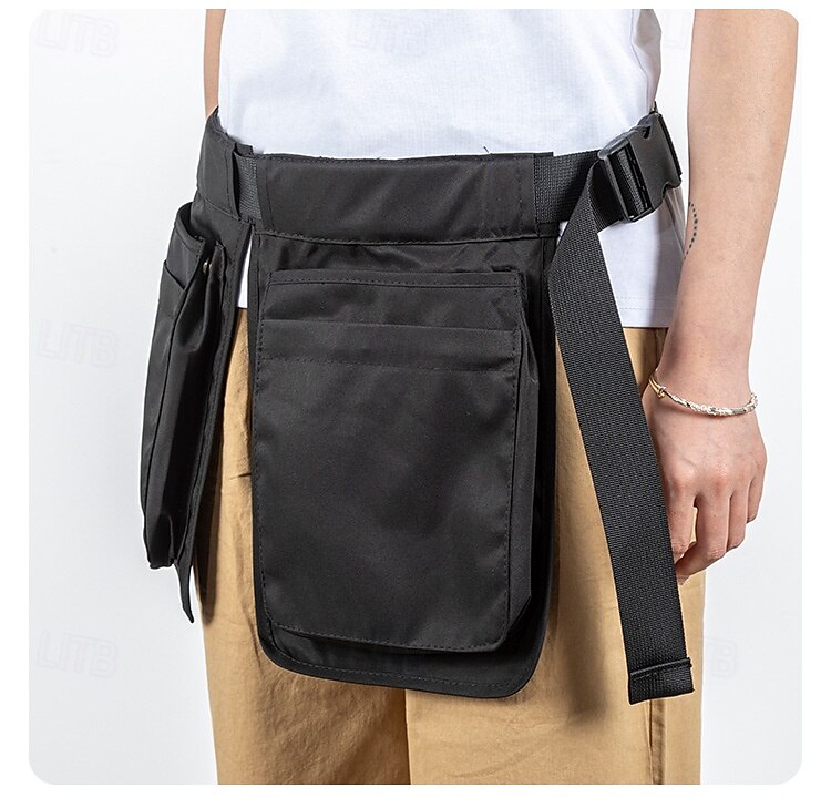 Avental com cinto para ferramentas com vários bolsos, bolsa de cintura à prova d'água com alça ajustável - preto, organizador de cinto de trabalho para jardinagem, artesanato de cozinha, projetos faça de 2025 por $27.99 –P1
