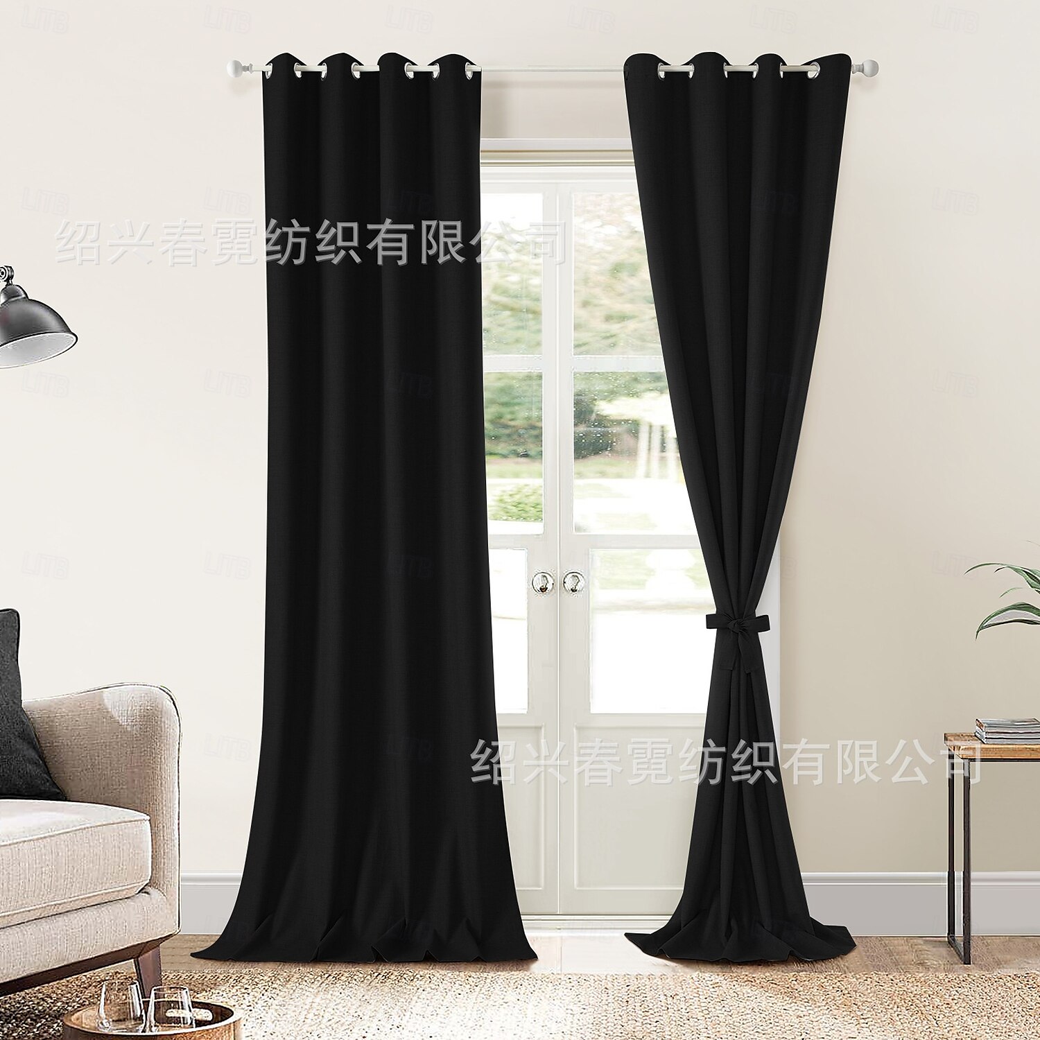 Écran de fenêtre en coton lin de style moderne minimaliste à un panneau pour le salon la chambre la salle à manger le bureau rideau semi-transparent de 2025 ? $31.99 –P15