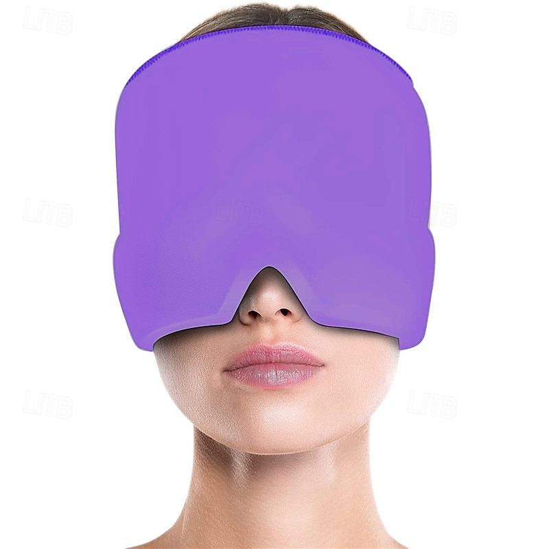 hodepine- og migrenehatt, kjøleputer gel migrenemaske, gjenbrukbar migrenehette for spenning, stress, langvarig kjølende isterapi 2025 - $23.99 –P2