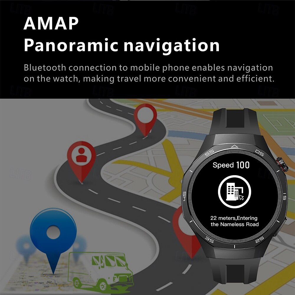 S6Pro Smart Watch 1.62" Bluetooth Fitness Tracker for Men with Compass, Step Counter, Call & Message Reminder, Sleep Monitor, Voice Assistant, IPX Waterproof, Compatible with Android iOS 2025 - $59.99 –P11