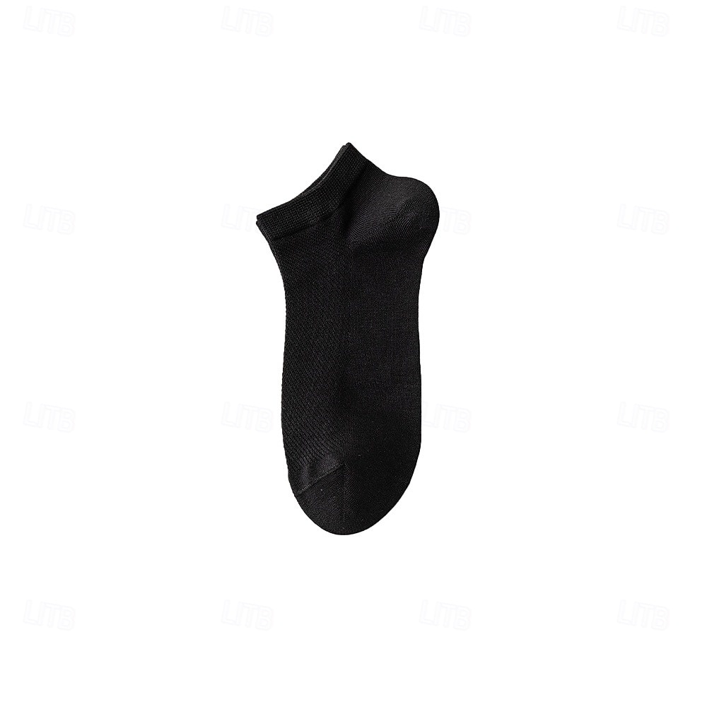 Herren 1 Paar Socken No-Show und Liner-Socken Schwarz Weiß Farbe Einfach Schule Formell Outdoor Dünn Sommer Frühling Herbst Ganzjahres Täglich Lässig 2025 - $3.99 –P17