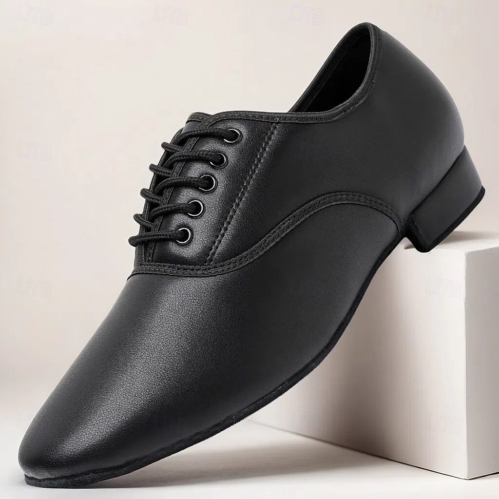 Homme Oxfords Brogue Classique Danse Disco Cuir PU Cuir Respirant Confortable Antidérapant À lacets Noir Blanche Automne Hiver de 2025 ? $34.99 –P2