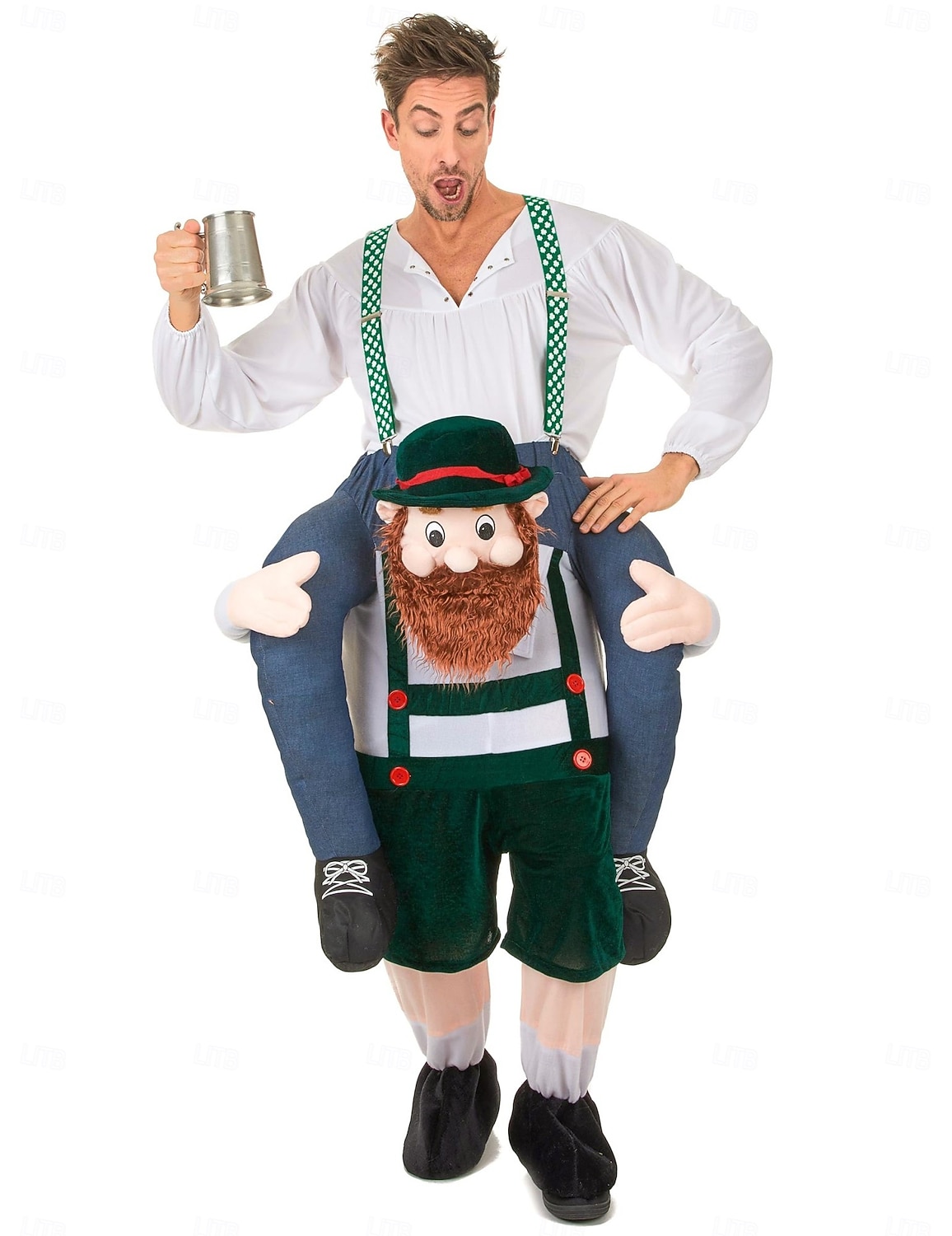 Ride-On Oktoberfest Costume Funny German Beer Man Piggyback Outfit for Adult Halloween Party Bavarian Festival Fancy Dress 2026 - $83.99 –P3